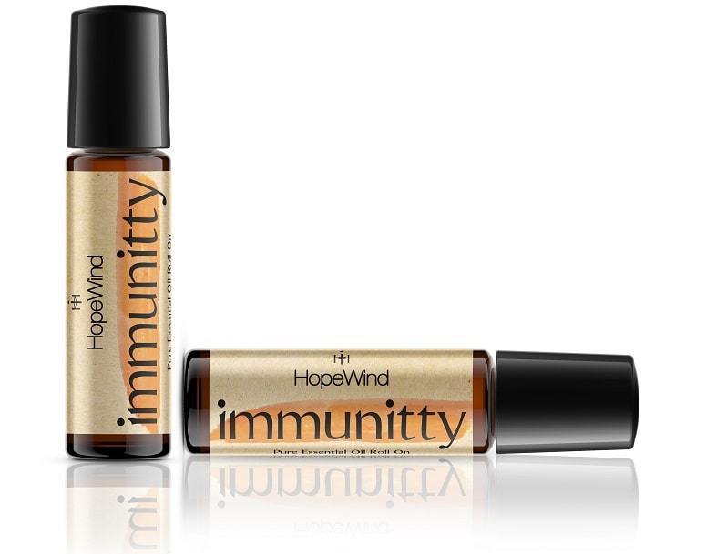 IMMUNITTY Essential Oil Roll On - certified organic, wildcrafted, ethically farmed ingredients. Boost your immune system, fight germs. Thieves Oil. Clean Wellness. Visit Now: hopewindhome.com